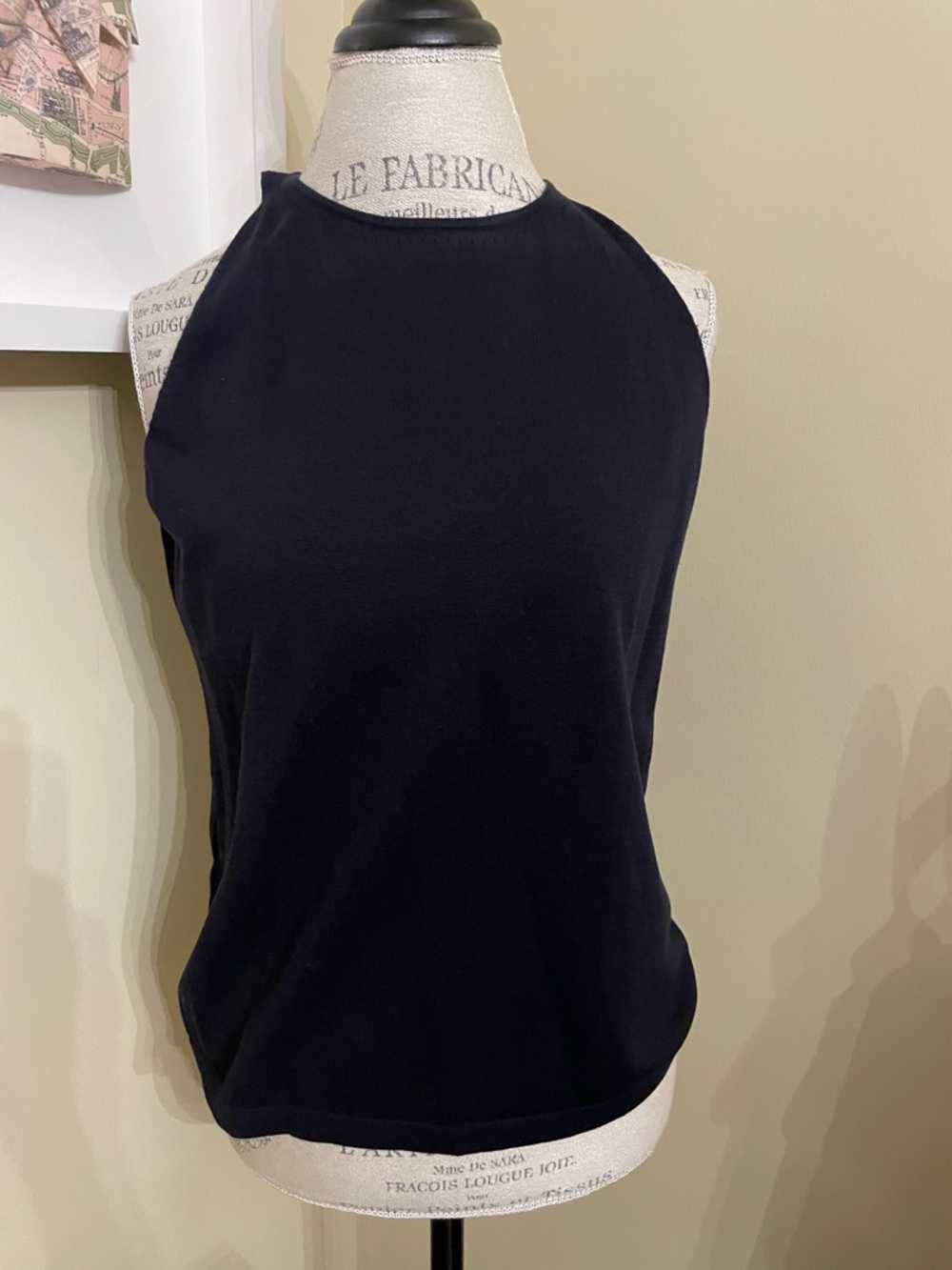 Ann Taylor Navy Halter Tank Top